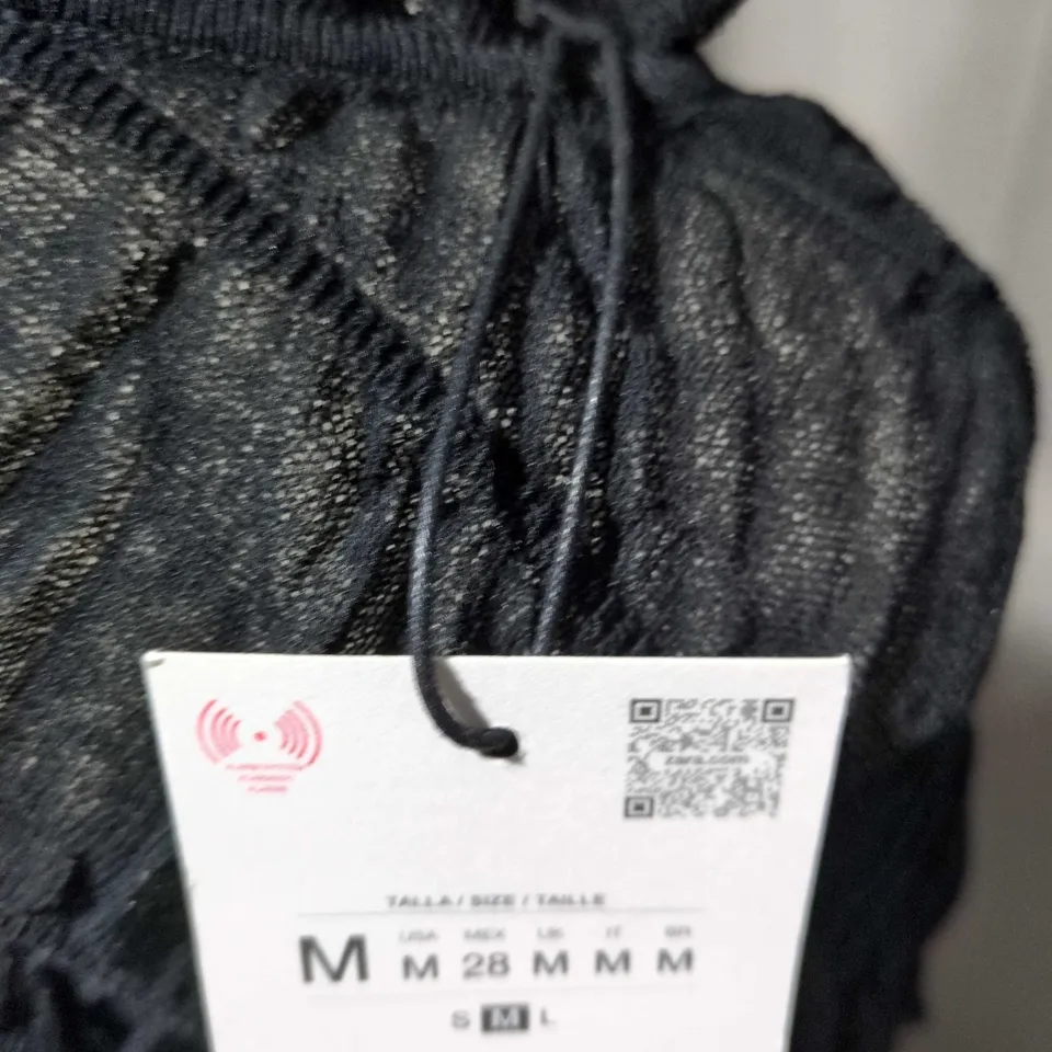 ZARA QUILTED TOP – WOMEN'S, BLACK, SIZE M