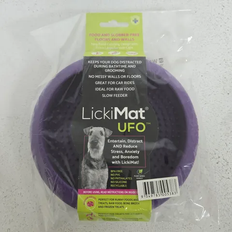 LICKIMAT UFO PURPLE FEEDING TRAY 