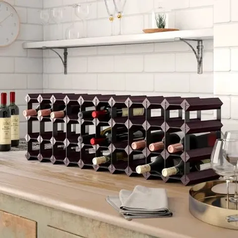 BOXED FELICA 40 BOTTLE FLOOR WINE BOTTLE RACK (1 BOX)