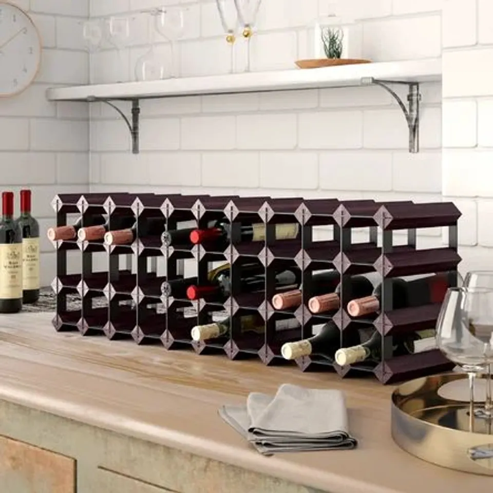 BOXED FELICA 40 BOTTLE FLOOR WINE BOTTLE RACK (1 BOX)