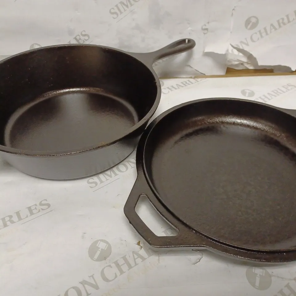 LODGE 3.2 QUART PRE-SEASONED CAST IRON COMBO COOKER