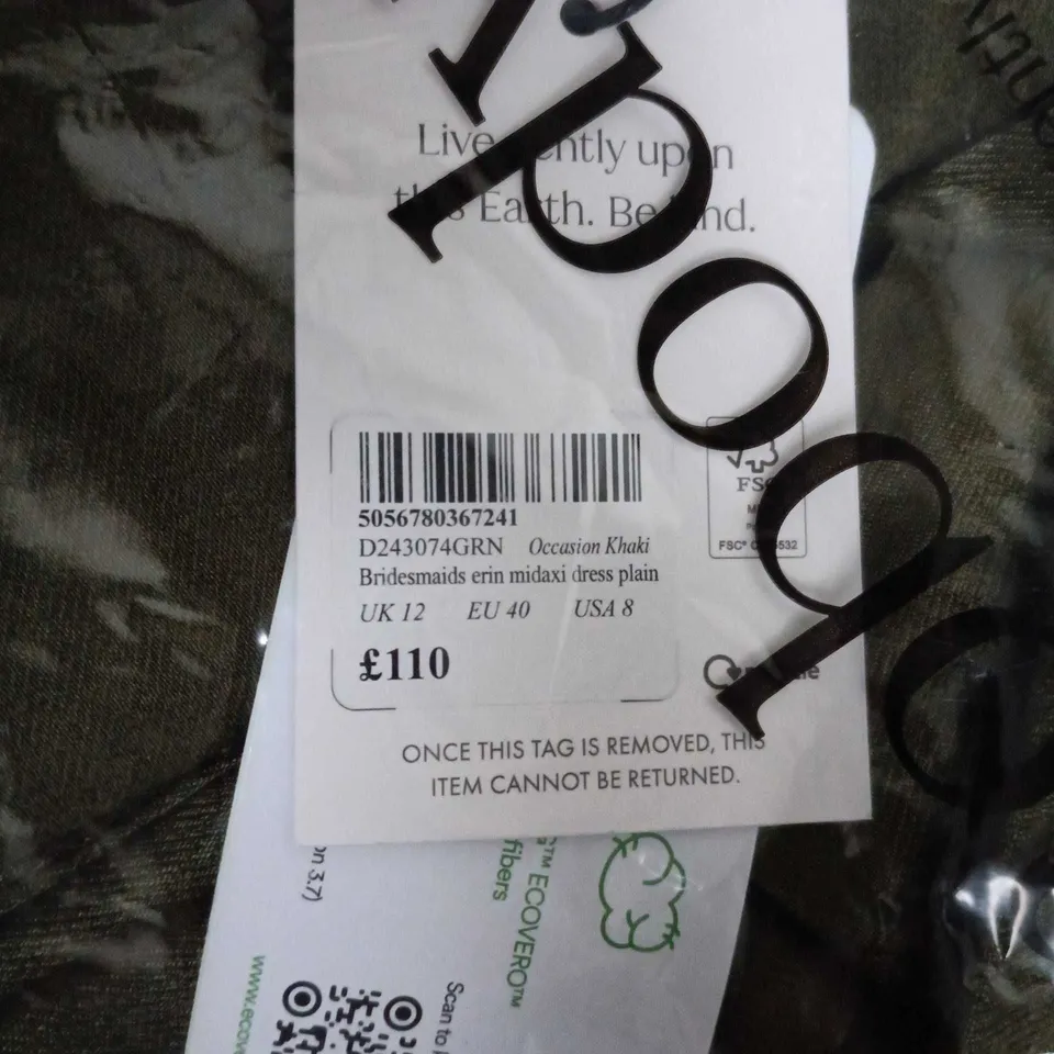 NOBODYS CHILD BRIDESMAIDS ERIN MIDAXI DRESS – UK 12 (EU 40, USA 8)