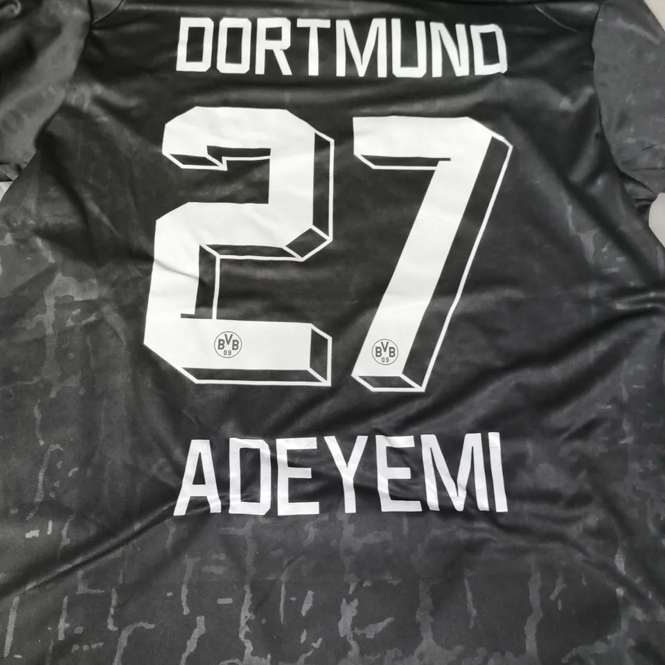 PUMA BORUSSIA DORTMUND 2022-2023 SPECIAL EDITION "BLACKOUT" JERSEY - ADEYEMI 27