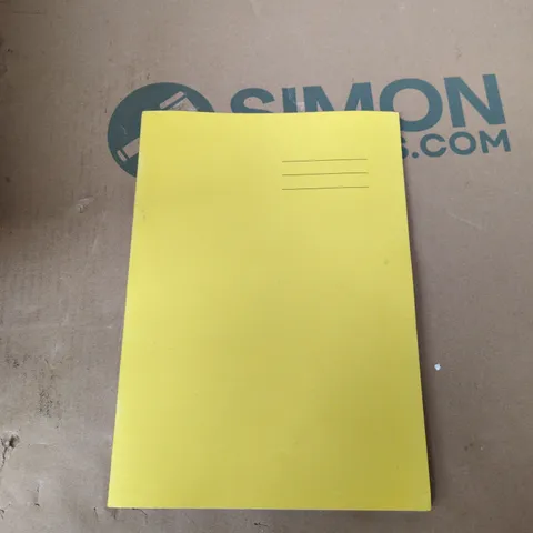 BRAND NEW BOX OF 50 LINED YELLOW WRITING BOOKS NO MARGN (80 PAGES)