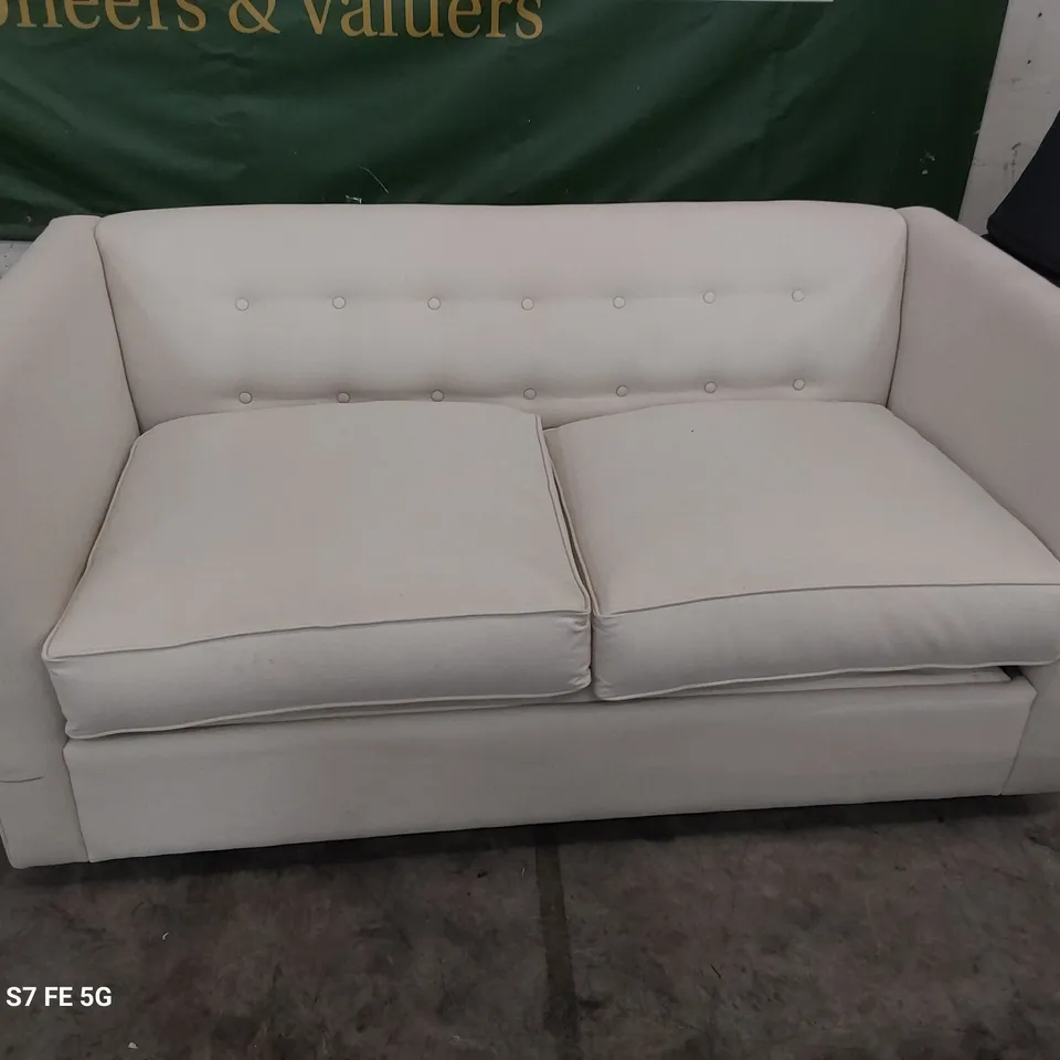 DESIGNER GASTARD METAL ACTION SOFABED MERINGUE FABRIC 