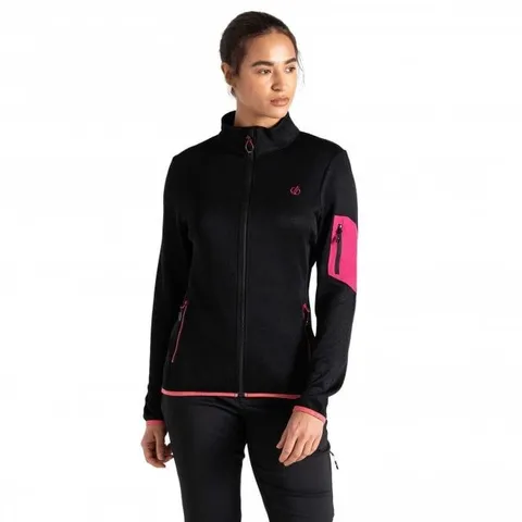 BRAND NEW DARE2B WOMEN'S TORREK MOUNTAIN ZIP THROUGH FLEECE IN BLACK - UK 16