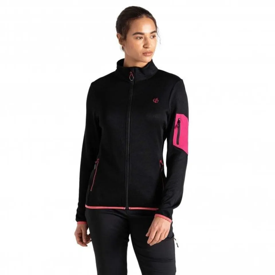 BRAND NEW DARE2B WOMEN'S TORREK MOUNTAIN ZIP THROUGH FLEECE IN BLACK - UK 16