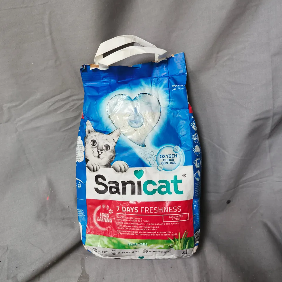 SANICAT CAT LITTER – 4L, 7 DAYS FRESHNESS