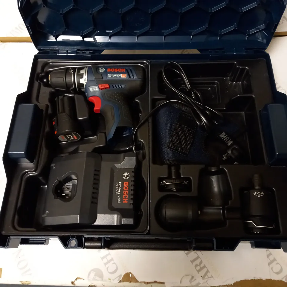 BOSCH PROFESSIONAL GSR 12 V-15 FC CORDLESS DRILL DRIVER SET