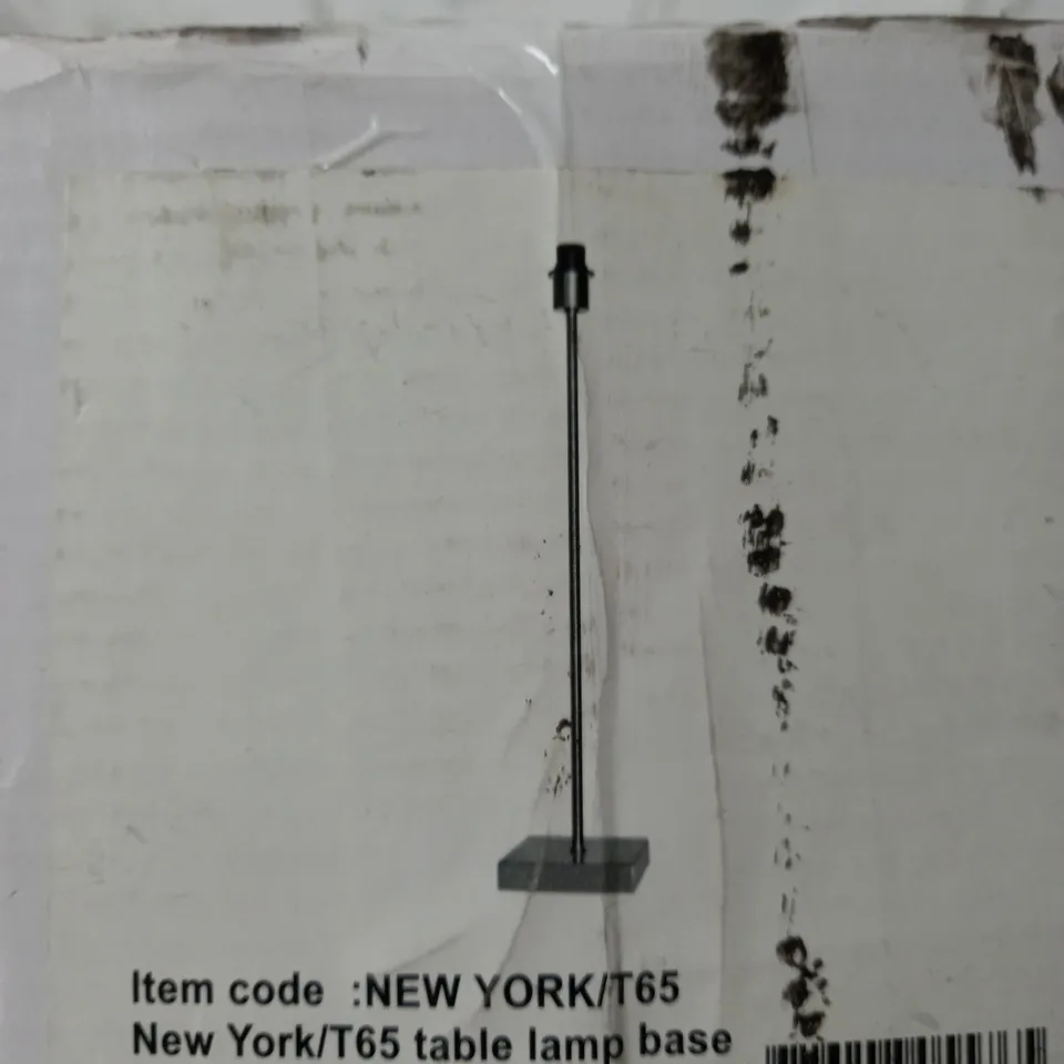 BOXED ITS ABOUT ROMI NEW YORK 65CM TABLE LAMP BASE