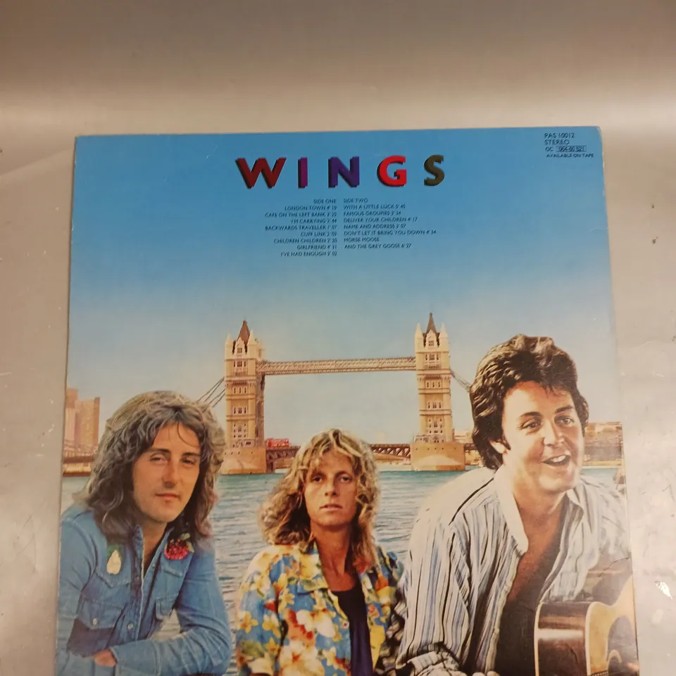 THE WINGS LONDON TOWN VINYL 