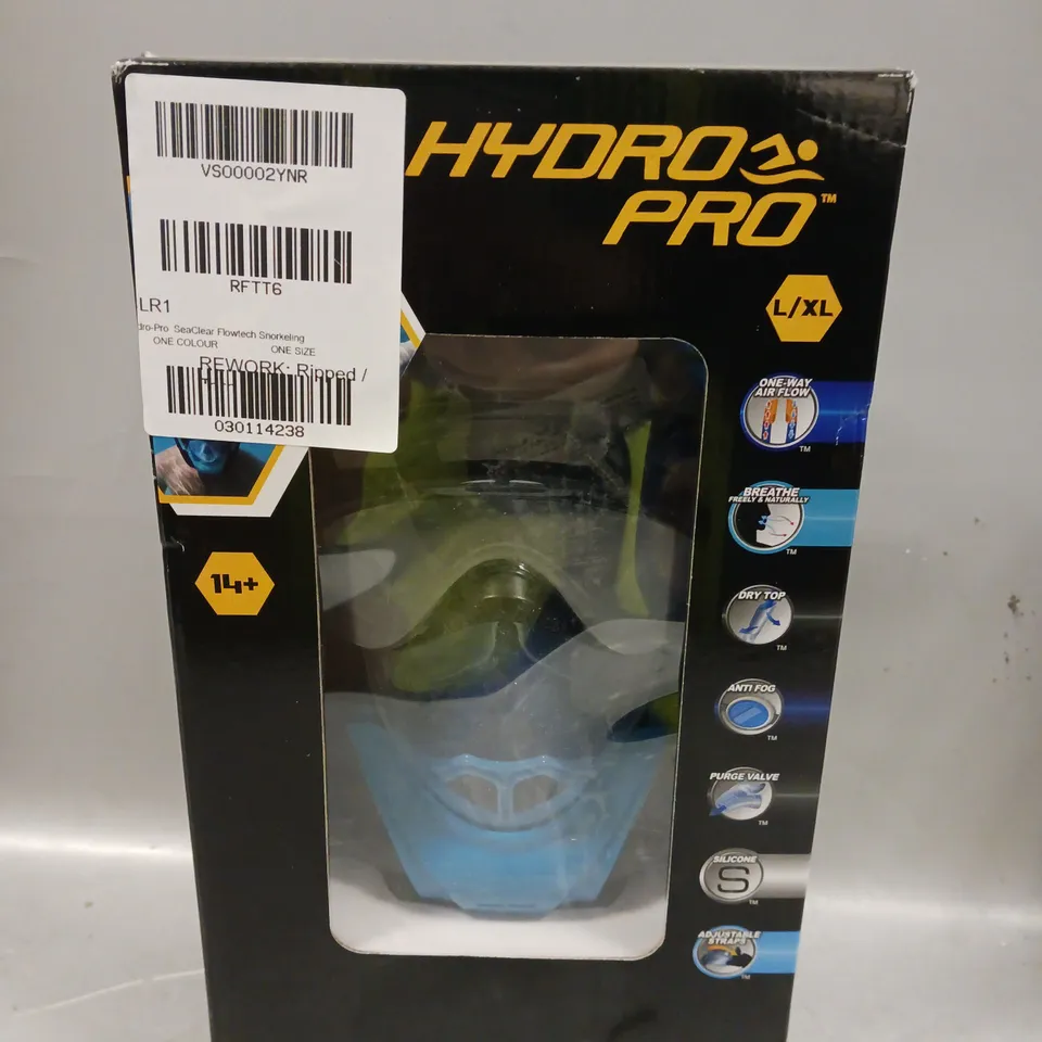 HYDRO-PRO SEA CLEAR FLOWTECH SNORKELLING MASK RRP £99.98