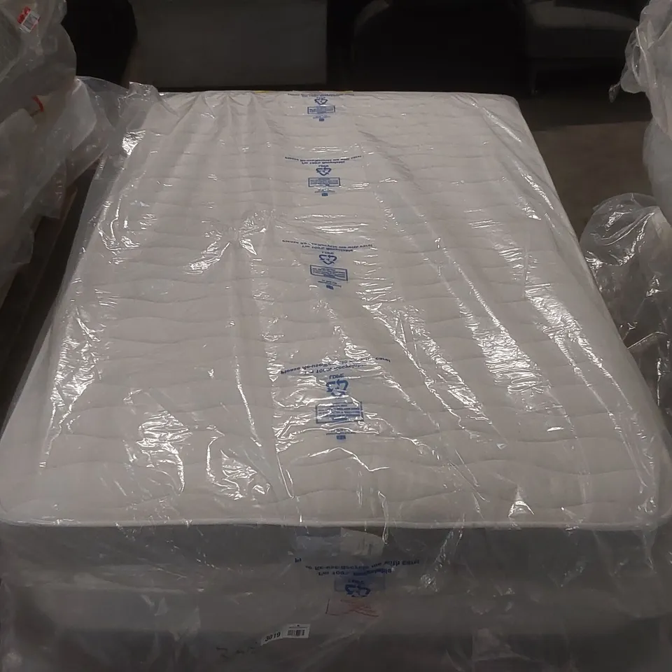 QUALITY BAGGED 4'6" DOUBLE SIZE ADAMINE SERENITY COIL SPRING MATTRESS