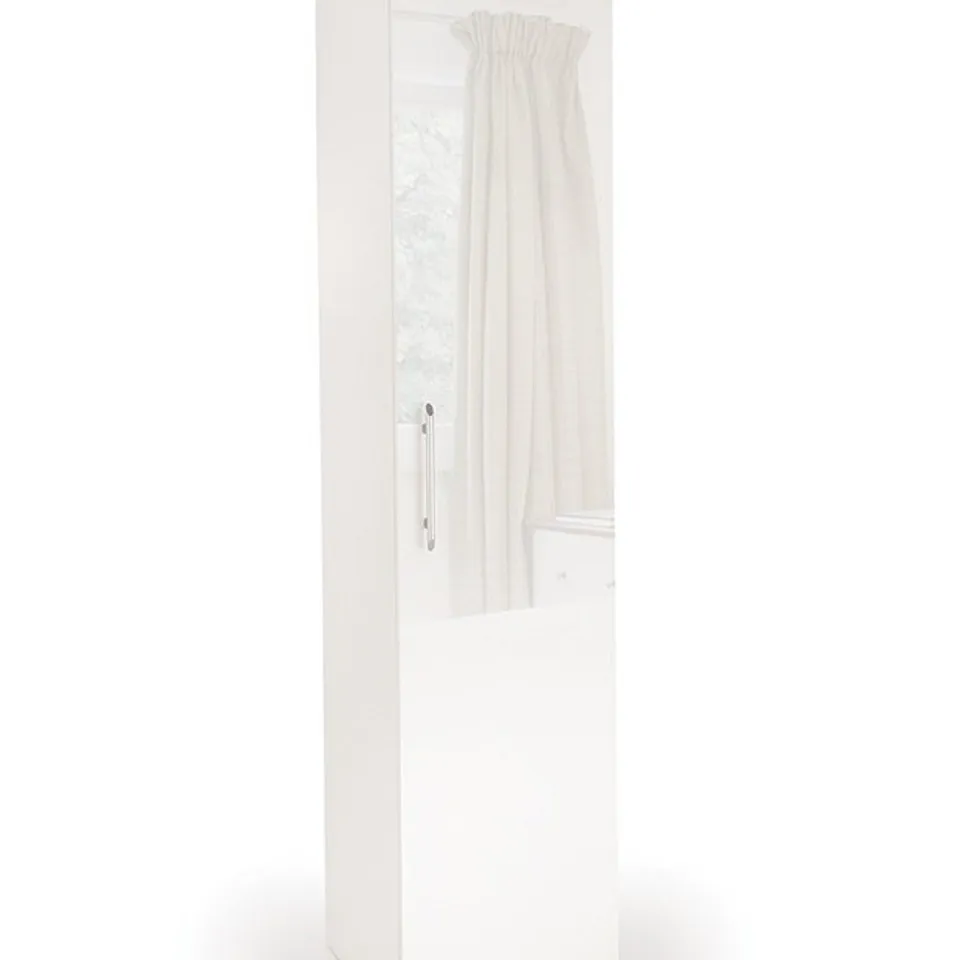 Boxed white 1 door wardrobe (1 box)