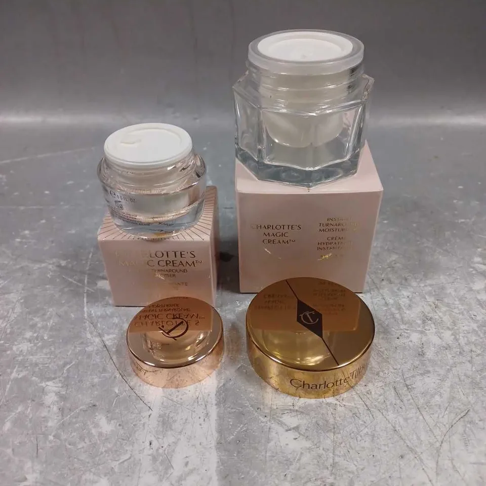 CHARLOTTE TILBURY X2 SEALED MAGIC CREAM INSTANT TURN AROUND MOISTURISER 15ML/30ML