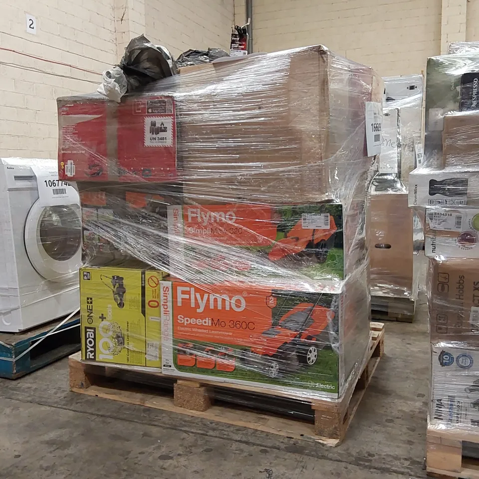 PALLET OF APPROXIMATELY 16 UNPROCESSED RAW RETURN HOUSEHOLD AND ELECTRICAL GOODS TO INCLUDE;