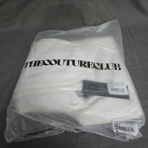 BAGGED THE COUTURE CLUB RELAXED JOGGERS IN OFF WHITE SIZE 10