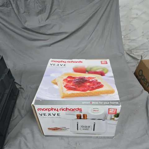 MORPHY RICHARDS VERVE 4-SLICE TOASTER – WHITE (BOXED)