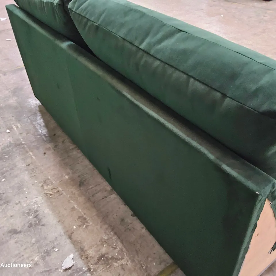 DESIGNERMETAL ACTION SOFA BED PLUSH GREEN FABRIC 