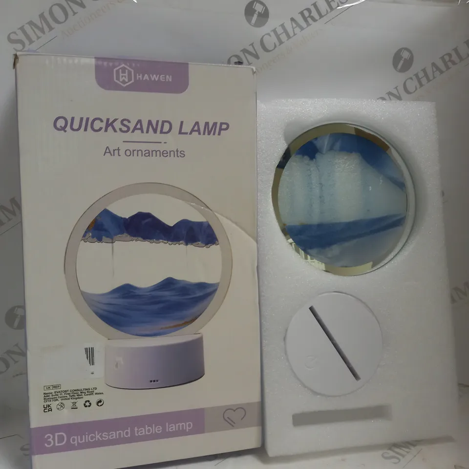 ESNILTOL 3D MOVING SAND ART PICTURE DESK LAMP