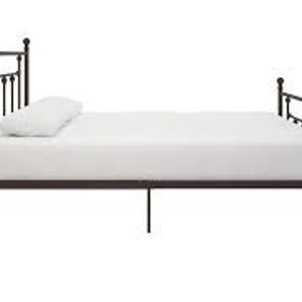 BOXED MANILA METAL BED BRONZE LOOK, KING (1 BOX)
