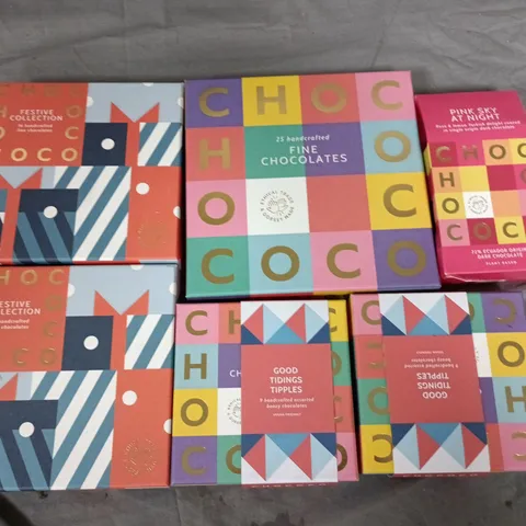 LOT OF 6 PACKS OF CHOCCOCO HANDCRAFTED CHOCOLATES