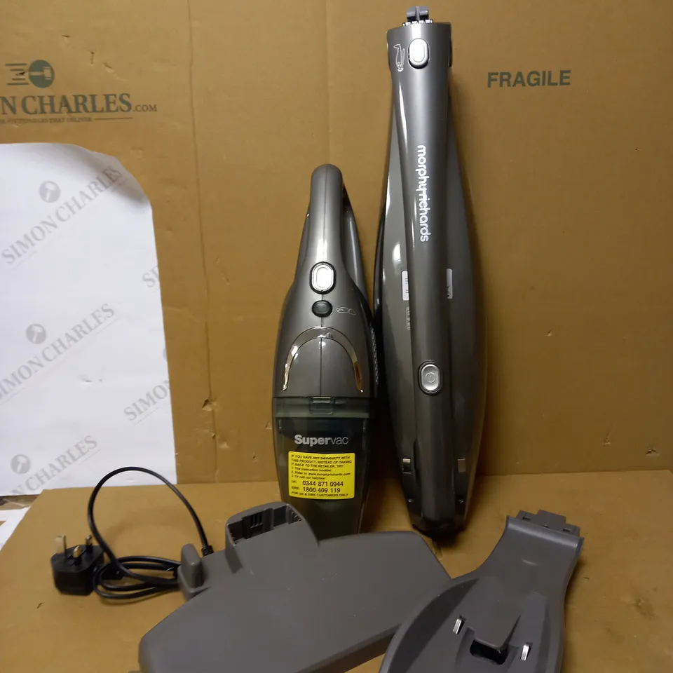 MORPHY RICHARDS SUPERVAC CORDLESS BAGLESS UPRIGHT VACUUM CLEANER