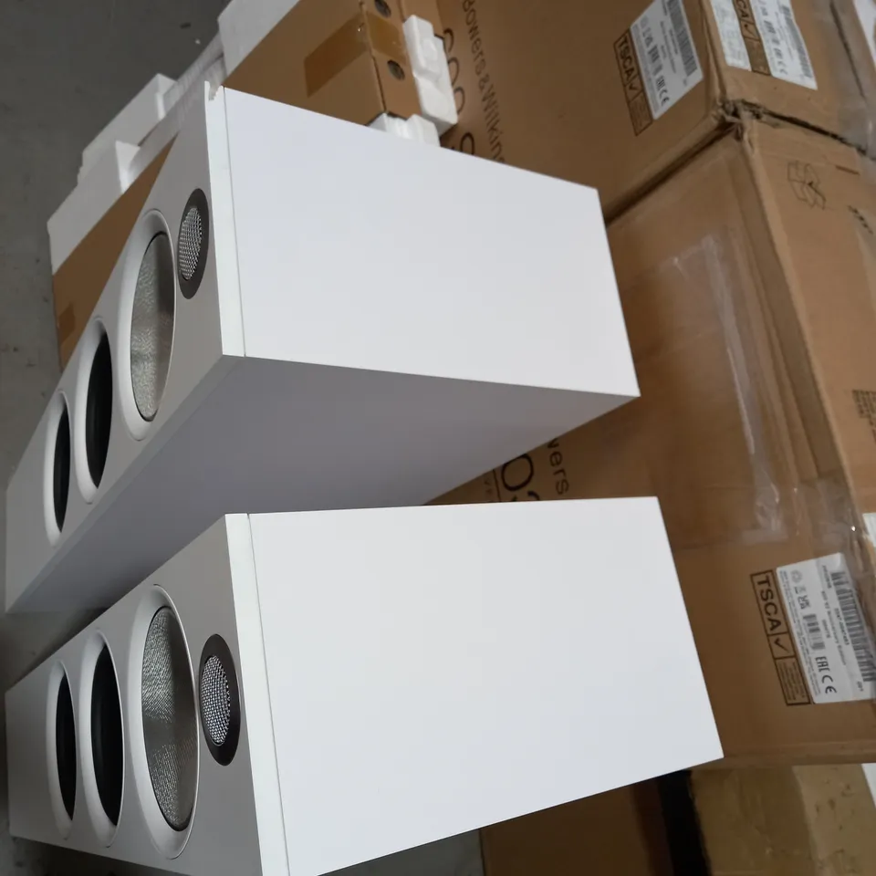 BOXED PAIR OF BOWERS AND WILKINS 603 S2 SPEAKERS- ANNIVERSARY ADDITION