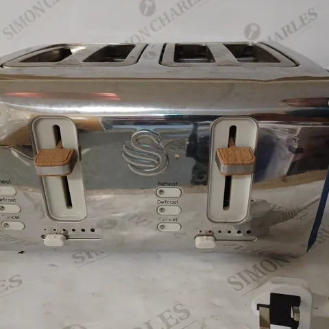 SWAN NORDIC 4 SLICE TOASTER BLUE
