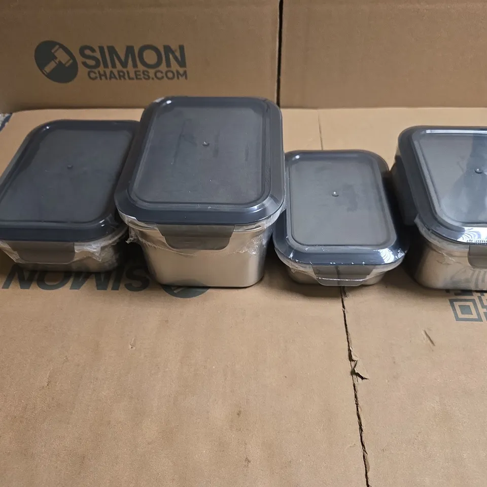 SET OF 4 FOOD STORAGE CONTAINERS