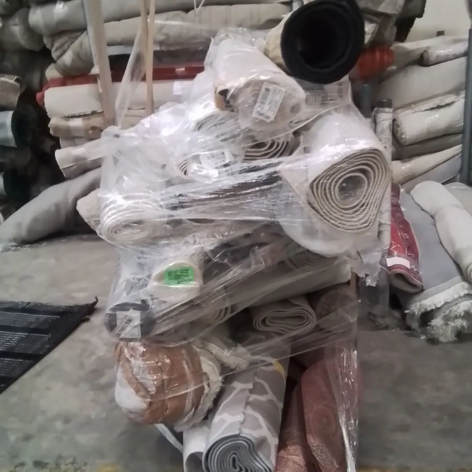 PALLET OF APPROXIMATELY 20 QUALITY DESIGNER RUGS