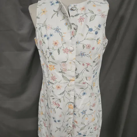 NOBODY'S CHILD DENIM NED MINI DRESS IN MULTI SIZE 12