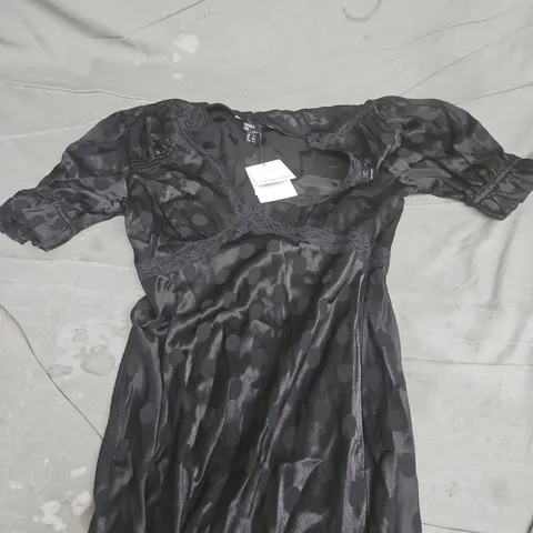 NOBODY'S CHILD MIDI DRESS IN BLACK - 8