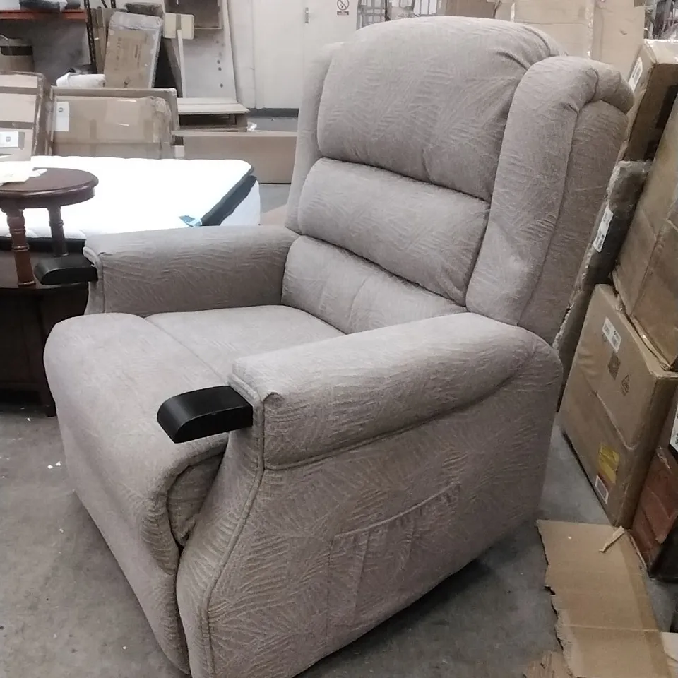UPHOLSTERED EVOLA ELECTRIC LIFT ASSIST RECLINER - MOCHA 