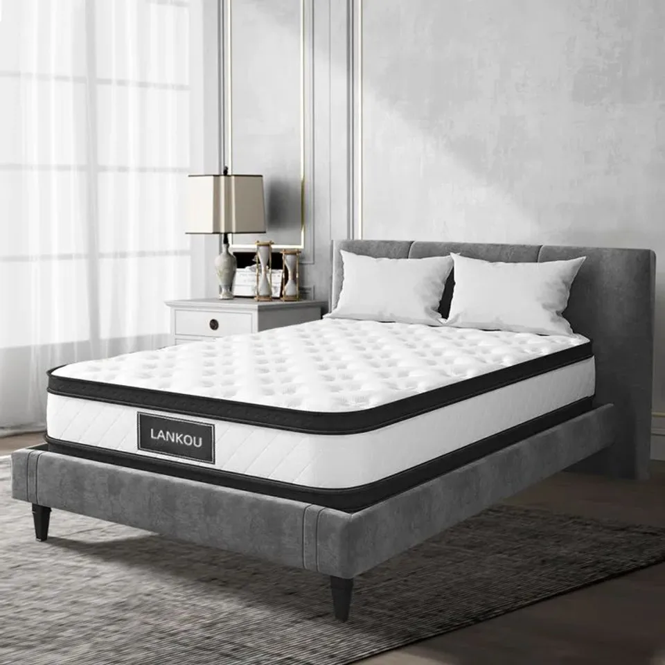 BAGGED 4' 6" DOUBLE AUTUMN LUXURY PILLOW TOP POCKET SPRUNG 2000 MATTRESS 