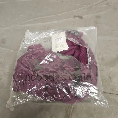 NOBODY'S CHILD BURGUNDY RIB KNIT TOP – UK 8