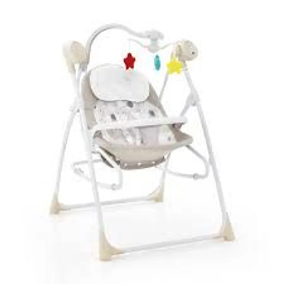 BOXED COSTWAY PORTABLE 2-IN-1 BABY SWING WITH 3 SWING SPEED AND 3 TIMER SETTINGS