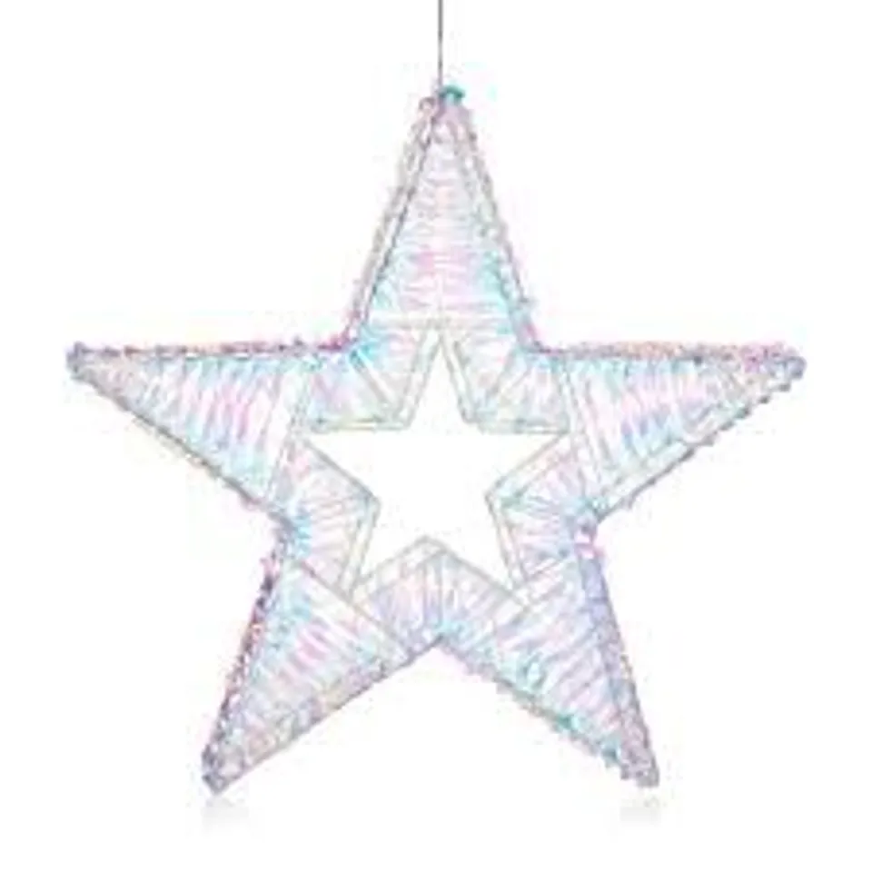 HOME REFLECTIONS IRIDESCENT PRE-LIT WIRE SHAPES WITH 8 LIGHT FUNCTIONS