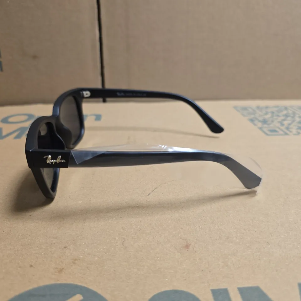 RAY-BAN SUNGLASSES – BLACK WAYFARER-STYLE, POLARIZED, WITH CASE