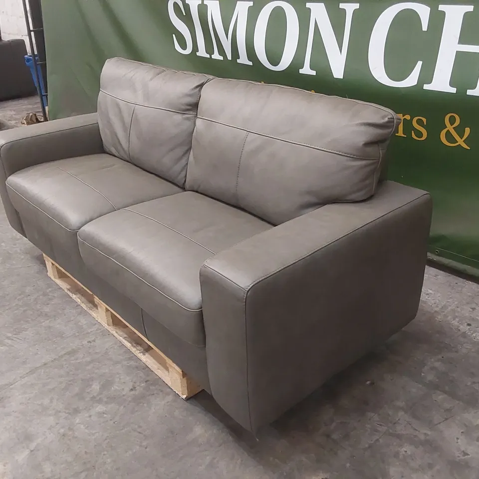 DESIGNER 3 SEATER FAUX LEATHER SOFA