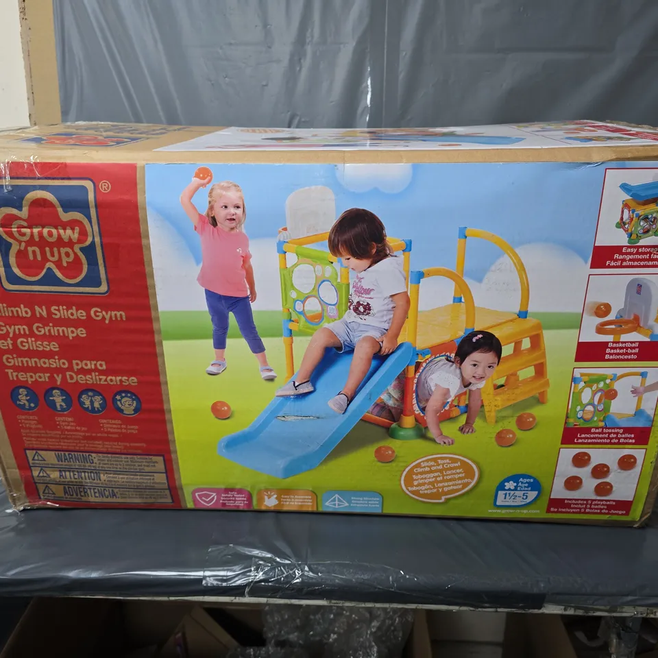 BOXED GROW'N UP CLIMB N SLIDE GYM
