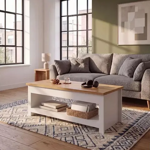BOXED ARLINGTON COFFEE TABLE - WHITE (1 BOX)