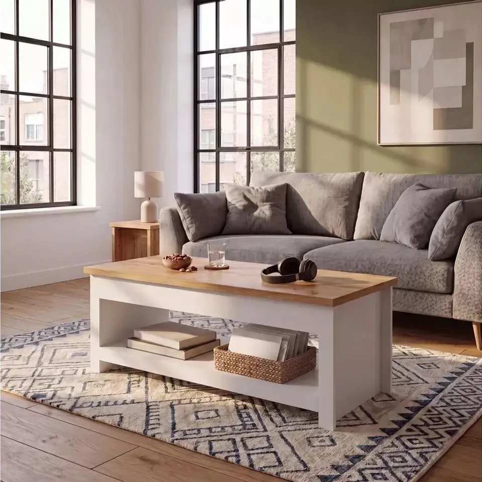 BOXED ARLINGTON COFFEE TABLE - WHITE (1 BOX)