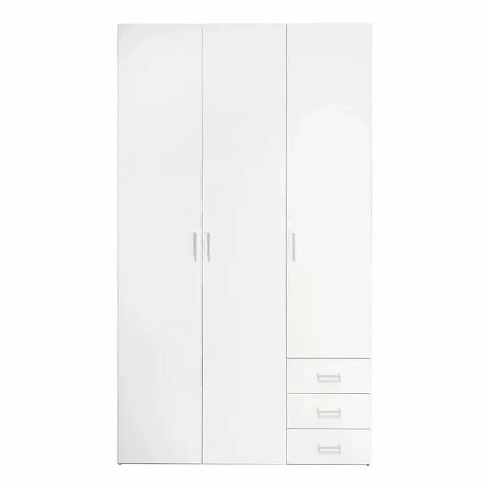 BOXED ORVAL 3 DOOR WARDROBE- 2 BOXES