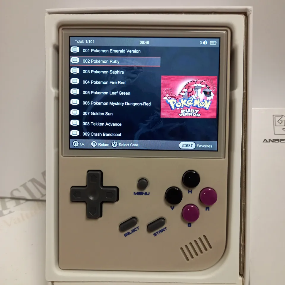 BOXED ANBERNIC RG35XX GAMING PORTABLE GAMING CONSOLE 