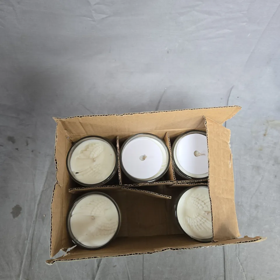 BOX OF 6 ANGEL NUMBER CANDLES 