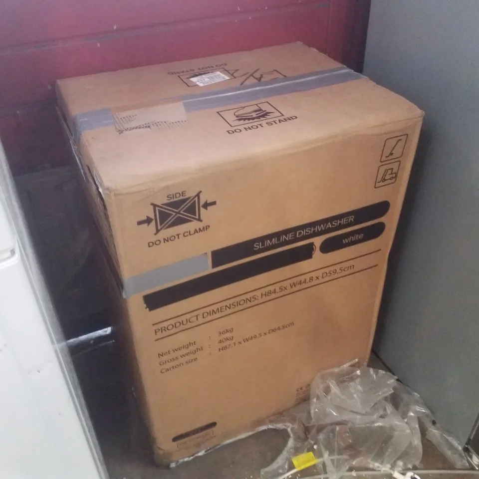 BOXED HISENSE HV523E15UK FULLY INTEGRATED SLIMLINE DISHWASHER - CONTROL PANEL WITH FIXED DOOR FIXING KIT - E RATED - WHITE
