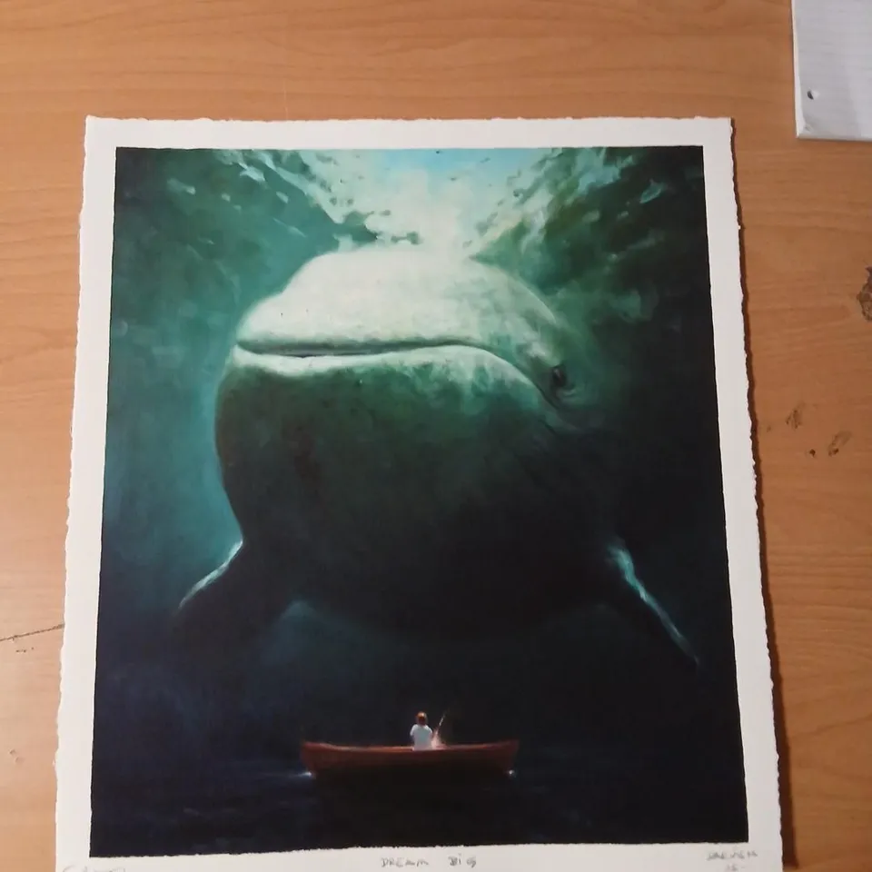 DARVISH 'DREAM BIG' SIGNED PRINT 45 X 40CM