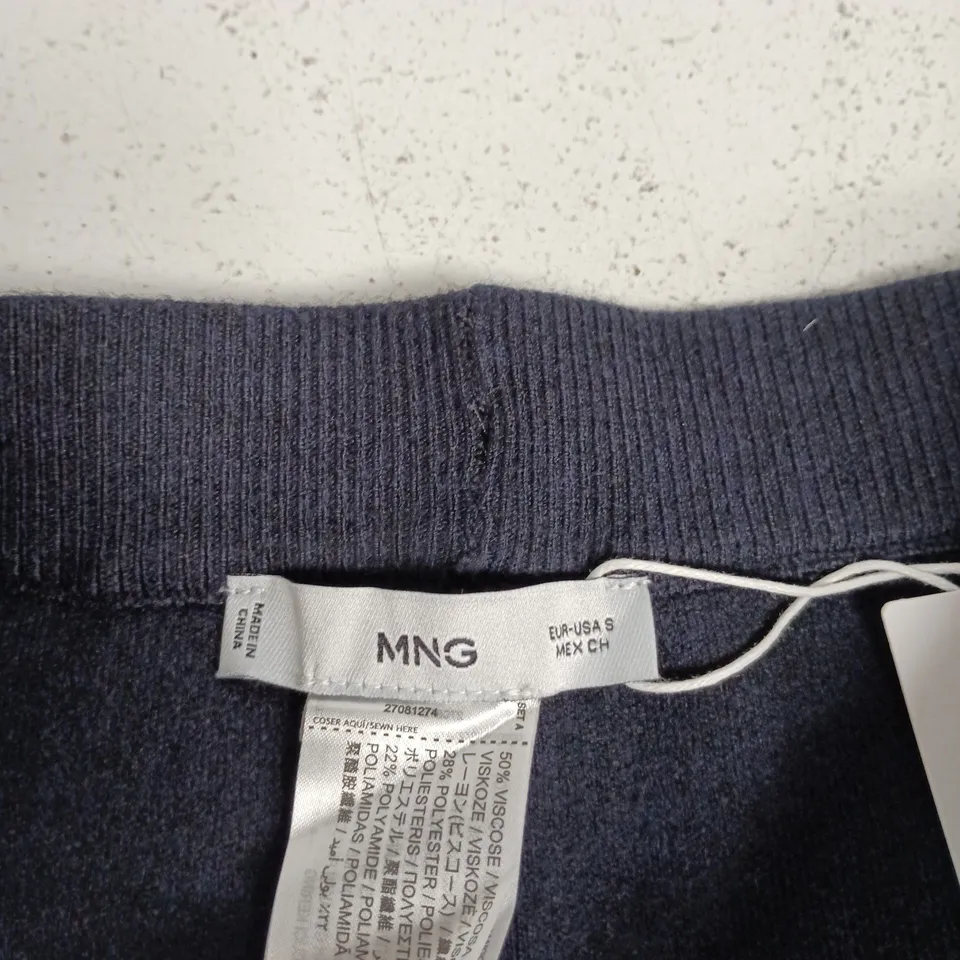MNG BY MANGO WOMEN'S NAVY TRACK PANTS / JOGGERS – SIZE MEDIUM