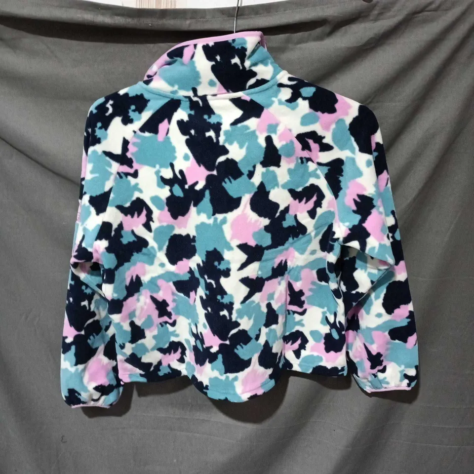 SNAP POLAR FLEECE JACKET – LIGHT POP CAMOUFLAGE, WOMEN'S UK XS
